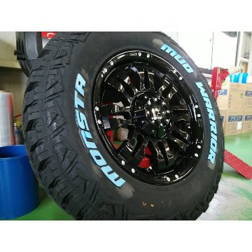 プラド ハイラックス FJ H3 タイヤホイールセット 17インチ Balano MONSTA マッドテレン 265/65R17 265/70R17の画像