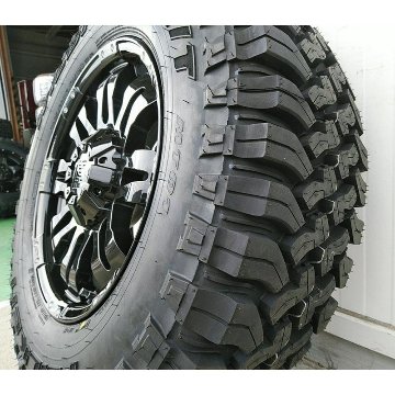 プラド ハイラックス FJ H3 タイヤホイールセット 17インチ OutLaw FALKEN Wildpieak MT01 265/70R17 285/70R17の画像