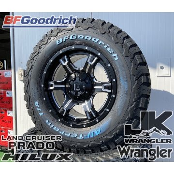 プラド ハイラックス FJ H3 タイヤホイールセット 17インチ OutLaw BF Goodrich KO2 265/65RR17 265/70R17 285/70R17の画像