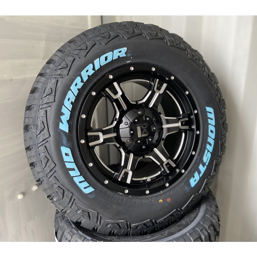 プラド ハイラックス FJ H3 タイヤホイールセット 17インチ OutLaw MONSTA マッドテレン 265/65R17 265/70R17の画像