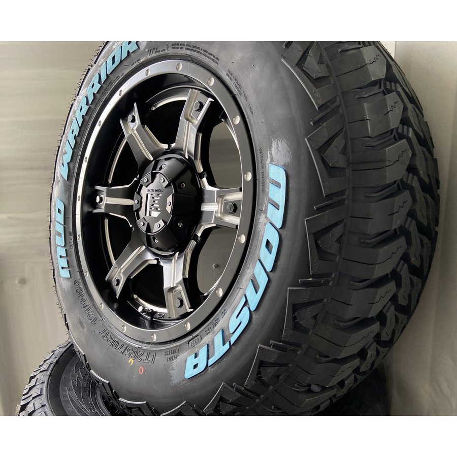 プラド ハイラックス FJ H3 タイヤホイールセット 17インチ OutLaw MONSTA マッドテレン 265/65R17 265/70R17の画像