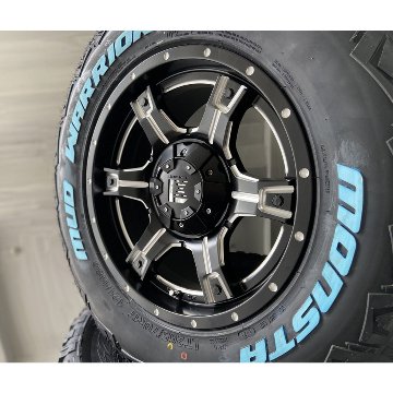 プラド ハイラックス FJ H3 タイヤホイールセット 17インチ OutLaw MONSTA マッドテレン 265/65R17 265/70R17の画像