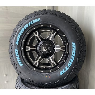 プラド ハイラックス FJ H3 タイヤホイールセット 17インチ OutLaw MONSTA マッドテレン 265/65R17 265/70R17の画像