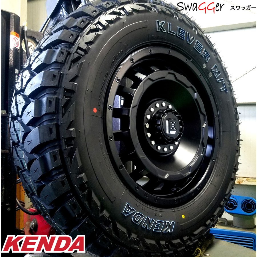 プラド ハイラックス FJ H3 タイヤホイールセット 17インチ SwaGGer KENDA KR29 265/70R17の画像