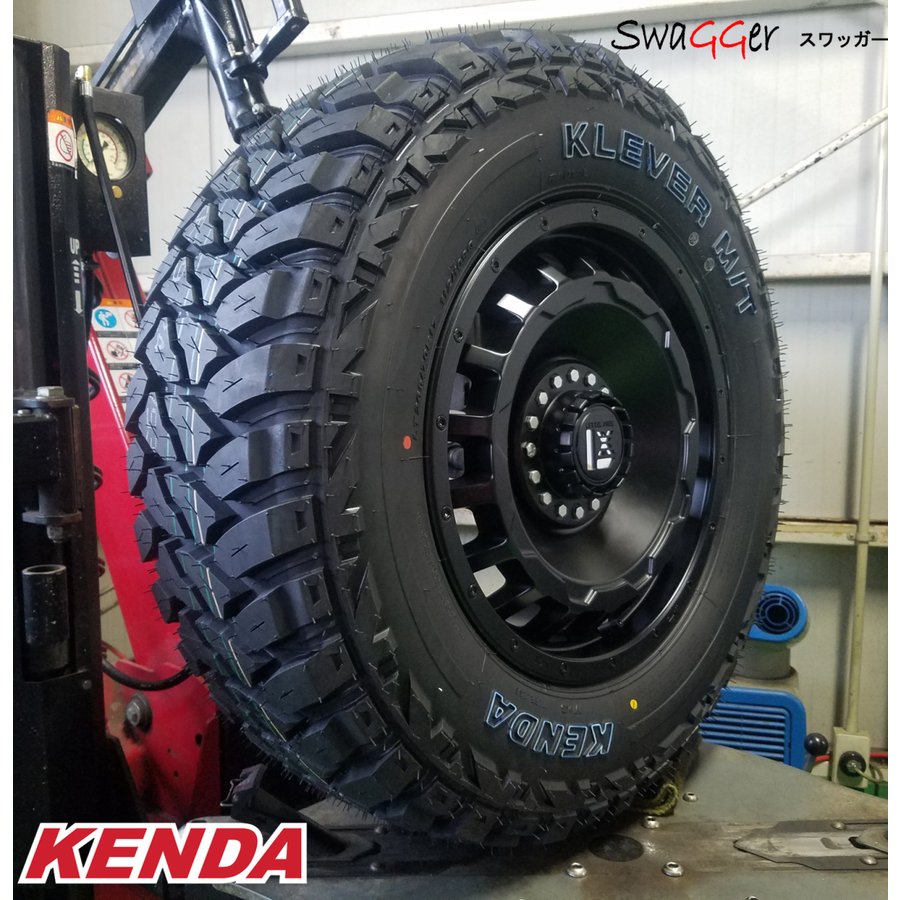 プラド ハイラックス FJ H3 タイヤホイールセット 17インチ SwaGGer KENDA KR29 265/70R17の画像