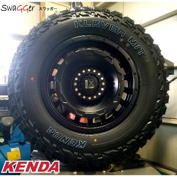 プラド ハイラックス FJ H3 タイヤホイールセット 17インチ SwaGGer KENDA KR29 265/70R17の画像