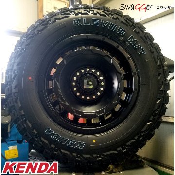 プラド ハイラックス FJ H3 タイヤホイールセット 17インチ SwaGGer KENDA KR29 265/70R17の画像