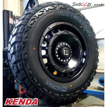 プラド ハイラックス FJ H3 タイヤホイールセット 17インチ SwaGGer KENDA KR29 265/70R17の画像