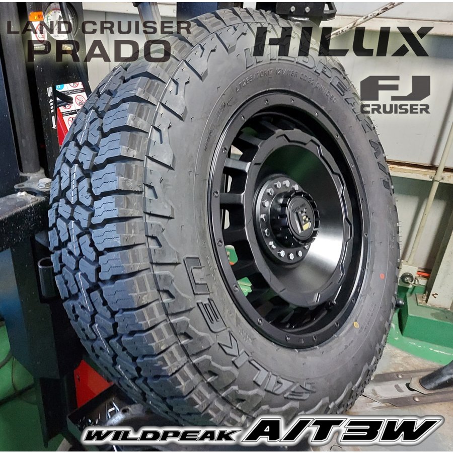 ラングラー JL JK タイヤホイールセット 17インチ SwaGGer FALKEN Wildpieak AT03W 265/70R17 265/65R17の画像