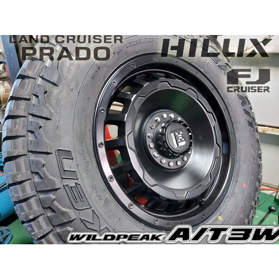 ラングラー JL JK タイヤホイールセット 17インチ SwaGGer FALKEN Wildpieak AT03W 265/70R17 265/65R17の画像