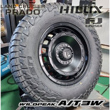 ラングラー JL JK タイヤホイールセット 17インチ SwaGGer FALKEN Wildpieak AT03W 265/70R17 265/65R17の画像