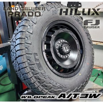 ラングラー JL JK タイヤホイールセット 17インチ SwaGGer FALKEN Wildpieak AT03W 265/70R17 265/65R17の画像