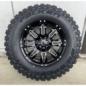 ラングラー JL JK タイヤホイールセット 17インチ Balano FALKEN Wildpieak MT01 265/70R17 285/70R17の画像