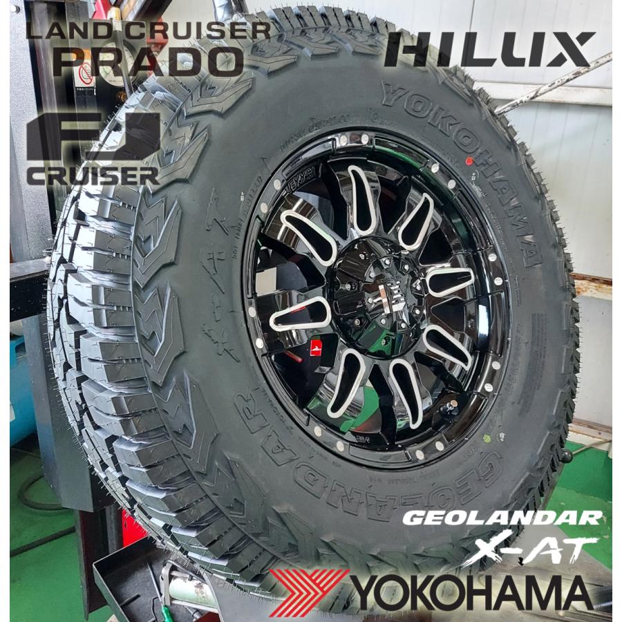 ラングラー JL JK タイヤホイールセット 17インチ Balano YOKOHAMA ｼﾞｵﾗﾝﾀﾞｰ X-AT 265/65RR17 265/70R17 285/70R17の画像