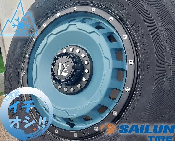 車検対応 200系ハイエース レジアス スタッドレスタイヤホイールセット 16インチ SAILUN COMMERCIO ICE 215/65R16の画像