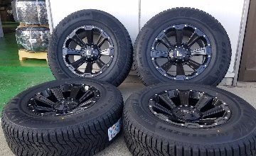 プラド ハイラックス FJ サーフ H3 スタッドレスタイヤホイールセット 17インチ SAILUN WST3 265/65R17 265/70R17の画像