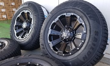 プラド ハイラックス FJ サーフ H3 スタッドレスタイヤホイールセット 17インチ SAILUN WST3 265/65R17 265/70R17の画像