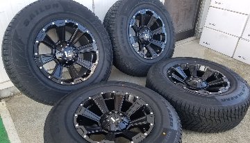 プラド ハイラックス FJ サーフ H3 スタッドレスタイヤホイールセット 17インチ SAILUN WST3 265/65R17 265/70R17の画像