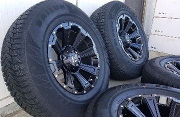 プラド ハイラックス FJ サーフ H3 スタッドレスタイヤホイールセット 17インチ SAILUN WST3 265/65R17 265/70R17の画像