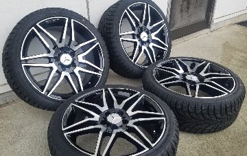 ベンツ Cクラス W204 Aクラス W176 Bクラス W246 スタッドレスタイヤホイールセット 18インチ SAILUN WSTX 225/40R18の画像