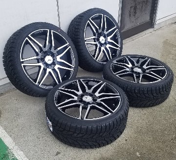 ベンツ CLAクラス C117 スタッドレスタイヤホイールセット 18インチ SAILUN WSTX 225/40R18の画像