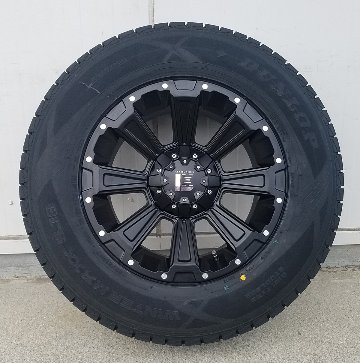 プラド ハイラックス FJ サーフ スタッドレスタイヤホイールセット 17インチ DeathRock デスロック ダンロップ SJ8+ 265/65R17 265/70R17の画像