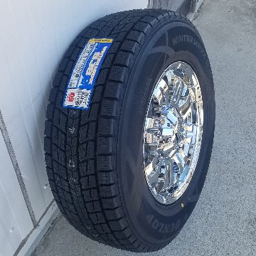 JL JK ラングラー スタッドレスタイヤホイールセット 17インチ Balano バレーノ ダンロップ SJ8+ 275/65R17 265/70R17の画像