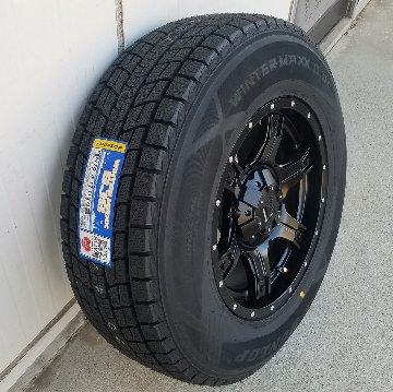 JL JK ラングラー スタッドレスタイヤホイールセット 17インチ OutLaw アウトロー ダンロップ SJ8+ 275/65R17 265/70R17の画像