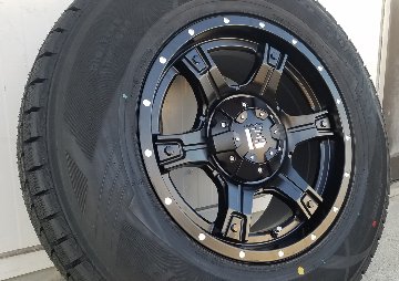 JL JK ラングラー スタッドレスタイヤホイールセット 17インチ OutLaw アウトロー ダンロップ SJ8+ 275/65R17 265/70R17の画像