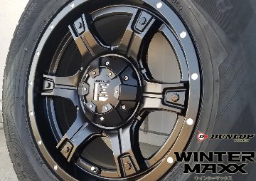 JL JK ラングラー スタッドレスタイヤホイールセット 17インチ OutLaw アウトロー ダンロップ SJ8+ 275/65R17 265/70R17の画像