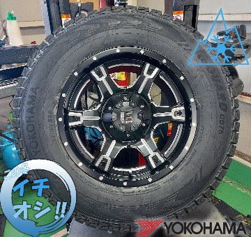 JL JK ラングラー スタッドレスタイヤホイールセット 17インチ OutLaw アウトロー ヨコハマ アイスガード SUV 275/65R17 265/70R17の画像