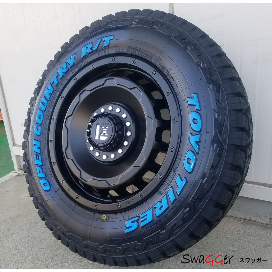 車検対応 キャラバン タイヤホイールセット 16インチ SwaGGer スワッガー TOYO OPENCONTRY R/T 215/65R16 ホワイトレターの画像