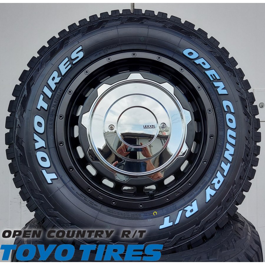 車検対応 キャラバン タイヤホイールセット 16インチ SwaGGer スワッガー TOYO OPENCONTRY R/T 215/65R16 ホワイトレターの画像