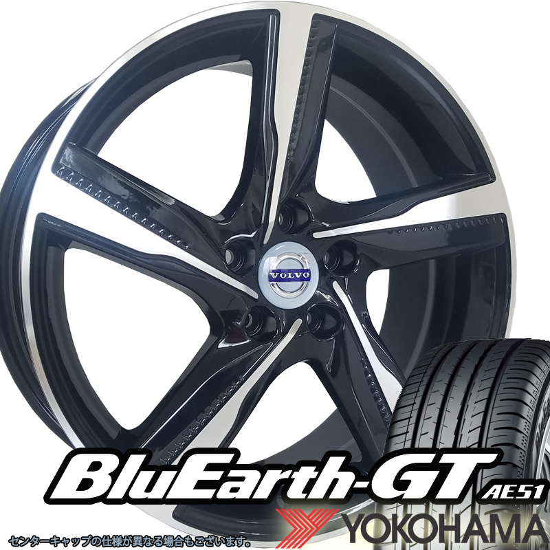 VOLVO ボルボ C30 タイヤホイールセット 18インチ YOKOHAMA ブルーアース AE51 215/45R18の画像