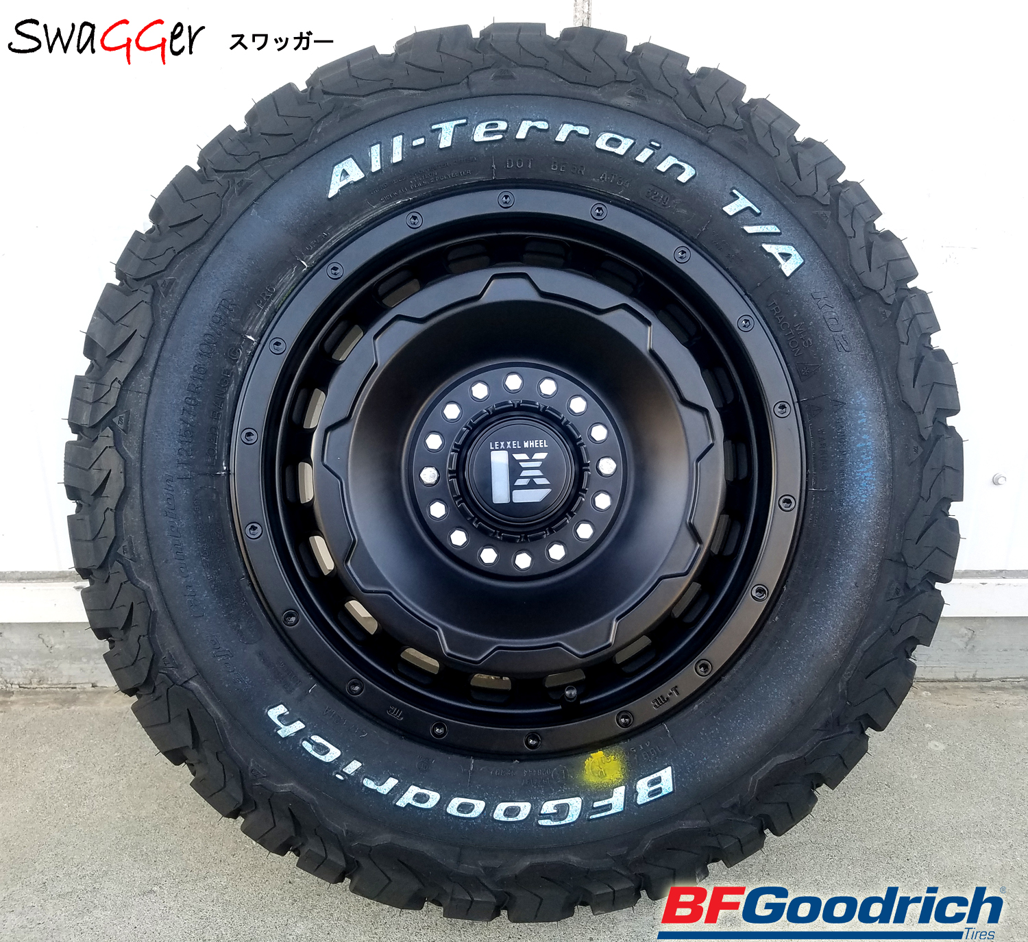 ヤリスクロス CX3 フォレスター SG/SH XV タイヤホイールセット 16インチ SwaGGer  BF Goodrich ALLTERRAIN KO2 215/70R16 225/70R16の画像