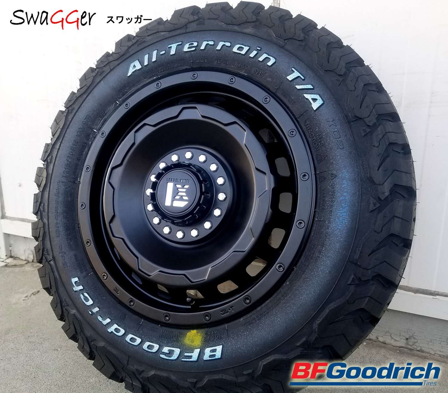 ヤリスクロス CX3 フォレスター SG/SH XV タイヤホイールセット 16インチ SwaGGer  BF Goodrich ALLTERRAIN KO2 215/70R16 225/70R16の画像