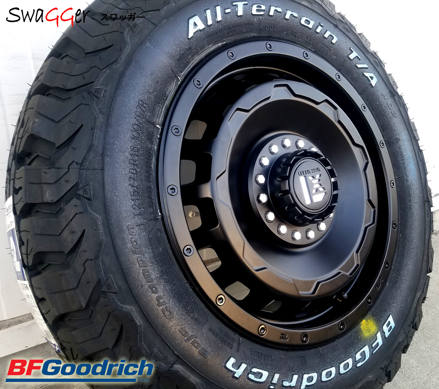 ヤリスクロス CX3 フォレスター SG/SH XV タイヤホイールセット 16インチ SwaGGer  BF Goodrich ALLTERRAIN KO2 215/70R16 225/70R16の画像