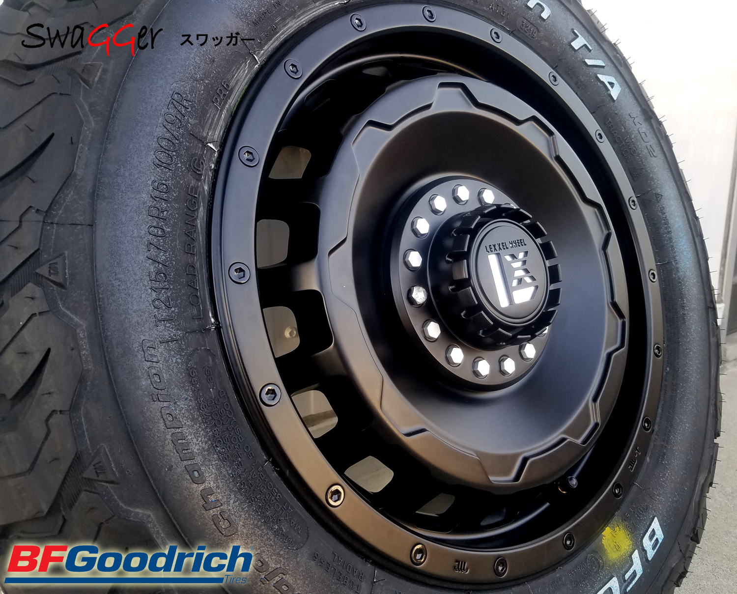 ヤリスクロス CX3 フォレスター SG/SH XV タイヤホイールセット 16インチ SwaGGer  BF Goodrich ALLTERRAIN KO2 215/70R16 225/70R16の画像