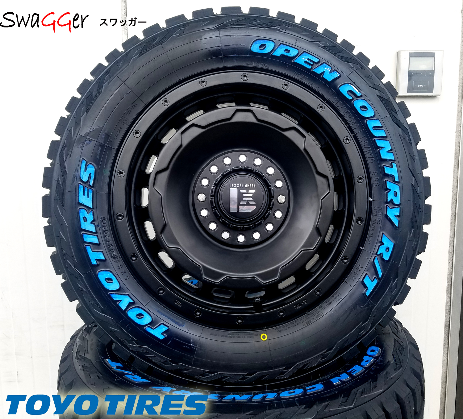 XV ヤリスクロス フォレスター SG/SH CX3 タイヤホイールセット 16インチ SwaGGer TOYO OPENCONTRY R/T 215/65R16 225/70R16 ホワイトレターの画像