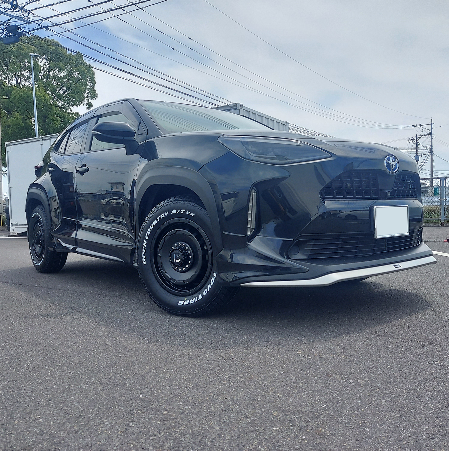 ヴェゼル プリウスα タイヤホイールセット 16インチ SwaGGer TOYO OPENCONTRY AT EX 205/65R16 215/70R16 ホワイトレターの画像