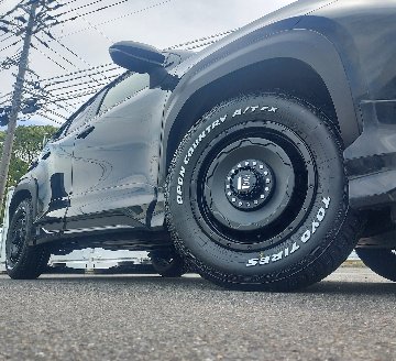 クロスロード ヤリスクロス タイヤホイールセット 16インチ SwaGGer TOYO OPENCONTRY AT EX 205/65R16 215/70R16 ホワイトレターの画像