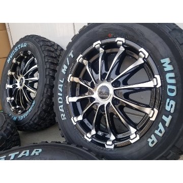 車検対応 200系ハイエース レジアスエース タイヤホイールセット 16インチ バウンティコレクション BD12 MUDSTAR Radial MT 215/65R16 ホワイトレターの画像