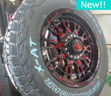 ハリアー D5 エクストレイル RAV4 CX5 CX8 アウトランダー 17インチ LEXXEL PreDator プレデター ヨコハマ ジオランダー X-AT G016 245/65R17の画像