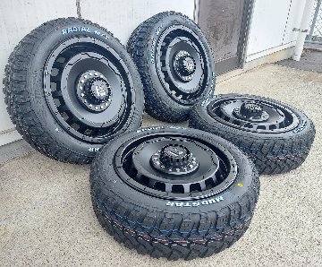 クロスビー LEXXEL SwaGGer MUDSTAR MT 175/60R16 タイヤホイール 16インチ ホワイトレターの画像