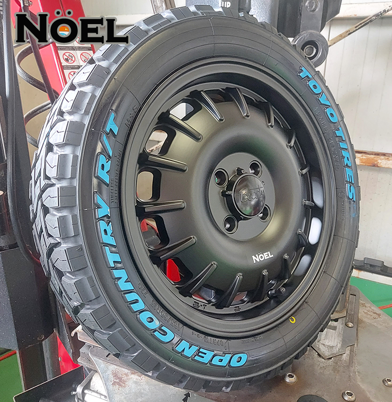 新商品 要リフトアップ&加工 軽トラ　軽バン ハイゼット TOYO OPENCOUNTRY RT 165/60R15 165/65R15 15インチ タイヤホイールの画像