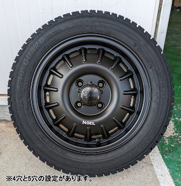 ムーヴ ライフ ラパン N-BOX 軽トラ 軽自動車  スタッドレスタイヤ 14インチ バウンティ Noel ノエル YOKOHAMA アイスガード IG52 155/65R14 ホイールの画像