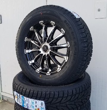 車検対応 200系ハイエース レジアスエース スタッドレスタイヤホイールセット 17インチ SAILUN COMMERCIO ICE 215/60R17 LTの画像