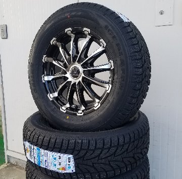 車検対応 200系ハイエース レジアスエース スタッドレスタイヤホイールセット 17インチ SAILUN COMMERCIO ICE 215/60R17 LTの画像