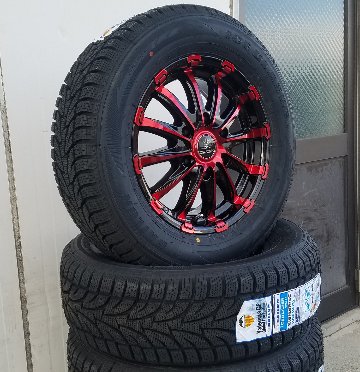 車検対応 200系ハイエース レジアスエース スタッドレスタイヤホイールセット 17インチ SAILUN COMMERCIO ICE 215/60R17 LTの画像