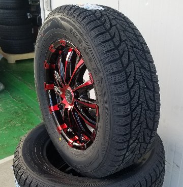 車検対応 200系ハイエース レジアスエース スタッドレスタイヤホイールセット 17インチ SAILUN COMMERCIO ICE 215/60R17 LTの画像